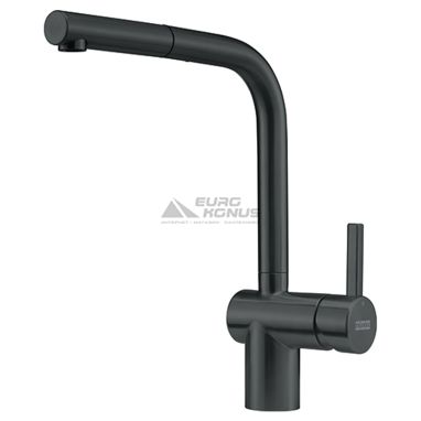 FRANKE Смеситель для кухни однорычажный с выносным шлангом Atlas Neo Pull Out черный (115.0550.427)