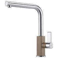 FRANKE Смеситель для кухни однорычажный Maris Swivel хром/миндаль (115.0392.337)