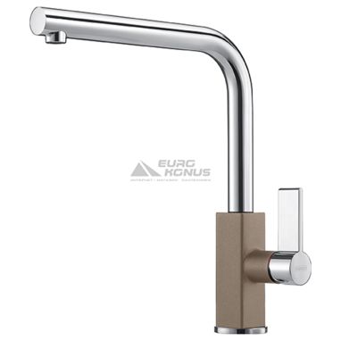 FRANKE Смеситель для кухни однорычажный Maris Swivel хром/миндаль (115.0392.337)