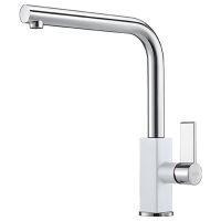 FRANKE Смеситель для кухни однорычажный Maris Swivel хром/белый (115.0392.340)