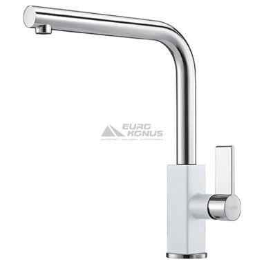 FRANKE Смеситель для кухни однорычажный Maris Swivel хром/белый (115.0392.340)