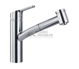 FRANKE Смеситель для кухни однорычажный с выносным шлангом Smart Pull Out Spray хром (115.0391.482)