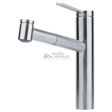 FRANKE Смеситель для кухни однорычажный с выносным шлангом TANGO NEO Pull Out Spray нержавеющая сталь (115.0596.389)