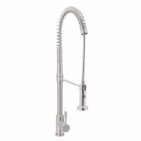 GENEBRE Смеситель для кухни однорычажный с гибким изливом и выносным шлангом Inox (65211 18 60 66)
