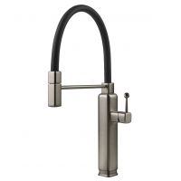 GESSI Смеситель для кухни однорычажный с гибким изливом Happy нержавеющая сталь (60061-149)