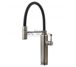 GESSI Смеситель для кухни однорычажный с гибким изливом Happy нержавеющая сталь (60061-149)