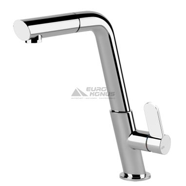 GESSI Смеситель для кухни однорычажный с выдвижным изливом Incline хром (50007-031)