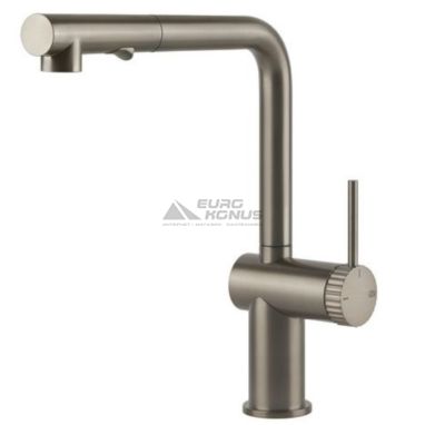 GESSI Смеситель для кухни однорычажный с выдвижным изливом Inedito нержавеющая сталь (60457-149)