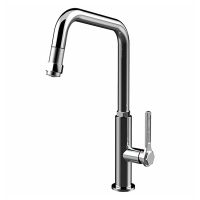 GESSI Смеситель для кухни однорычажный с выдвижным изливом Officine Gessi хром (60053-031)