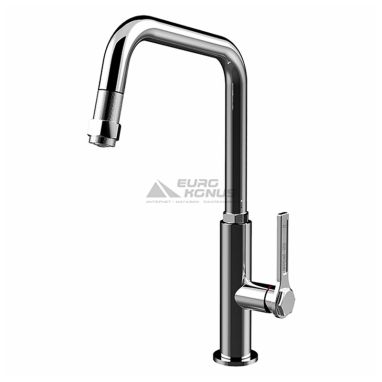 GESSI Смеситель для кухни однорычажный с выдвижным изливом Officine Gessi хром (60053-031)