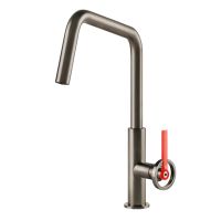GESSI Смеситель для кухни однорычажный Officine Volantino нержавеющая сталь (60201-149)