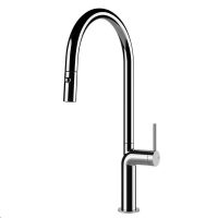 GESSI Смеситель для кухни однорычажный с выдвижным изливом Stelo хром (60303-031)