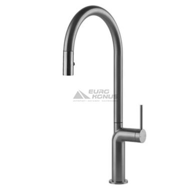 GESSI Смеситель для кухни однорычажный с выдвижным изливом Stelo нержавеющая сталь (60303-149)