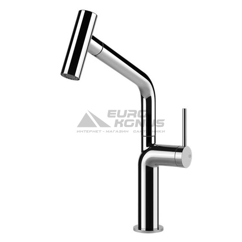 GESSI Смеситель для кухни однорычажный с выдвижным изливом Stelo хром (60313-031)