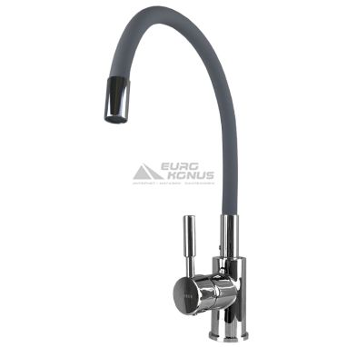 GLOBUS LUX Смеситель для кухни однорычажный с гибким изливом LAZER GLLR-0203SG