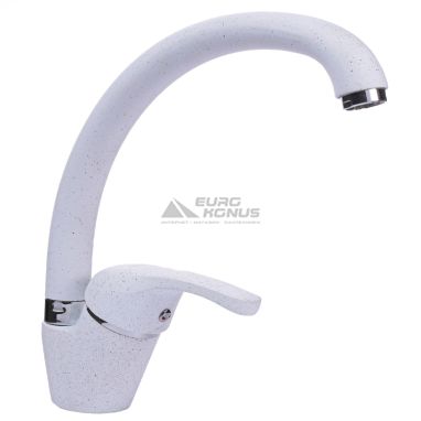 GLOBUS LUX Смеситель для кухни однорычажный GLSO-0203S-7-WHITE