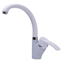 GLOBUS LUX Смеситель для кухни однорычажный GLQU-0203S-BIG-7-WHITE