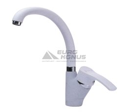 GLOBUS LUX Смеситель для кухни однорычажный GLQU-0203S-BIG-7-WHITE