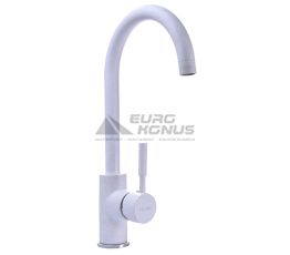 GLOBUS LUX Смеситель для кухни однорычажный LAZER GLLR-0203S 7-WHITE