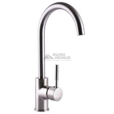 GLOBUS LUX Смеситель для кухни однорычажный LAZER GLLR-0203S-8 STSTEEL