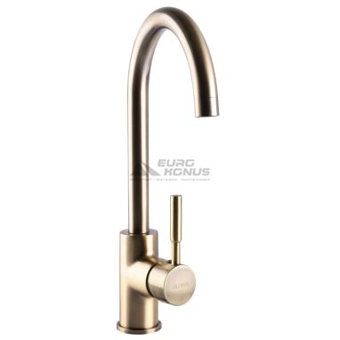 GLOBUS LUX Смеситель для кухни однорычажный LAZER GLLR-0203S-9-BRONZE