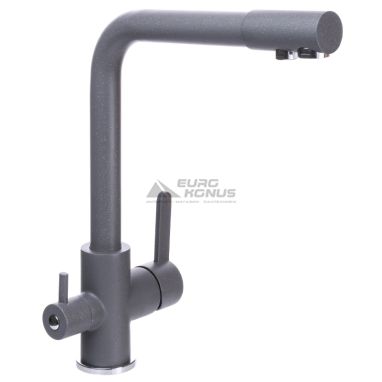 GLOBUS LUX Смеситель для питьевой воды двухрычажный GLLR-0444-3-TITANIUM