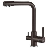 GLOBUS LUX Смеситель для питьевой воды двухрычажный GLLR-0444-6-MARONE