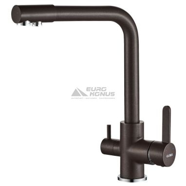 GLOBUS LUX Смеситель для питьевой воды двухрычажный GLLR-0444-6-MARONE