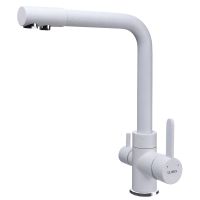 GLOBUS LUX Смеситель для питьевой воды двухрычажный GLLR-0444-7-WHITE