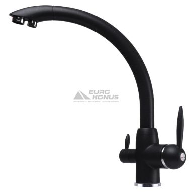 GLOBUS LUX Смеситель для питьевой воды двухрычажный GLLR-0777-1-ONIX