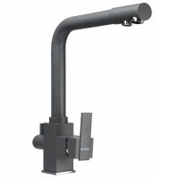 GLOBUS LUX Смеситель для питьевой воды двухрычажный GLLR-0100-3-TITANIUM