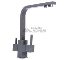 GLOBUS LUX Смеситель для питьевой воды двухрычажный GLLR-0111-3-TITANIUM