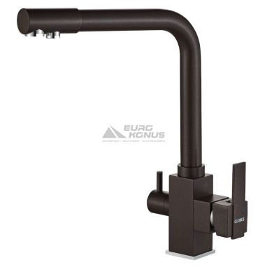 GLOBUS LUX Смеситель для питьевой воды двухрычажный GLLR-0100-6-MARONE