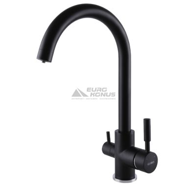 GLOBUS LUX Смеситель для питьевой воды двухрычажный GLLR-0333-10- BB