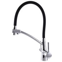 GLOBUS LUX Смеситель для питьевой воды двухрычажный с гибким изливом GLLR-0700