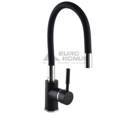 GLOBUS LUX Смеситель для кухни однорычажный с гибким изливом LAZER GLLR-0203SB-10-BB