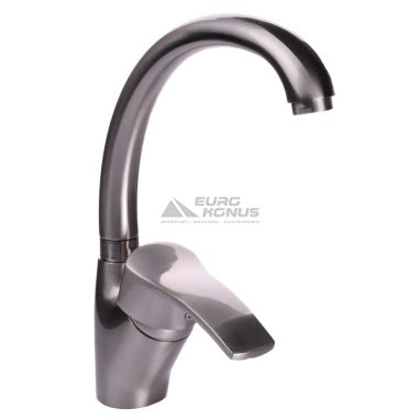 GLOBUS LUX Смеситель для кухни однорычажный QUEENSLAND GLQU-0103S-BIG ST STEEL