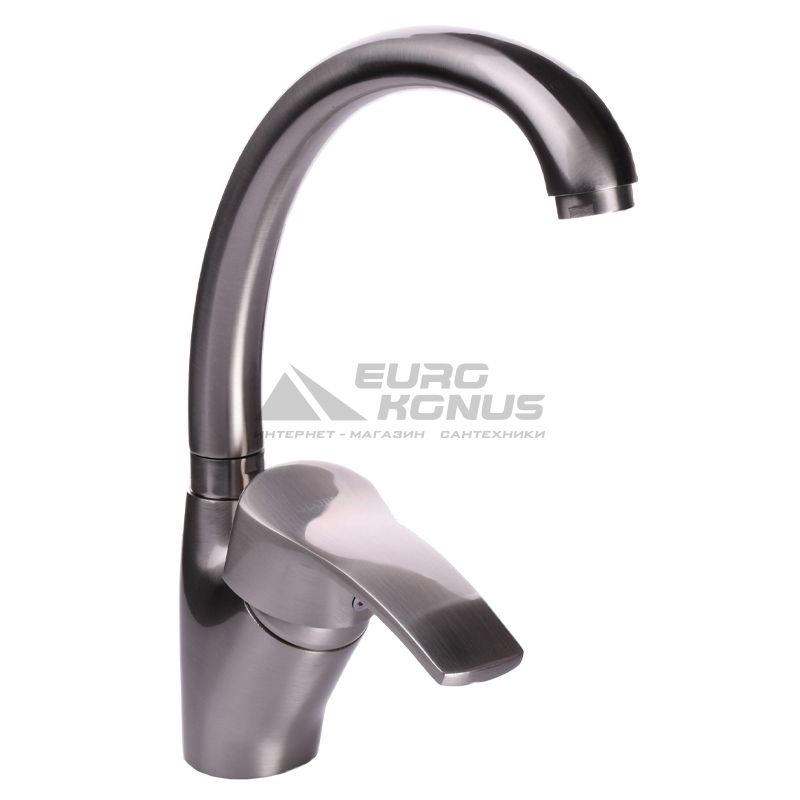 GLOBUS LUX Смеситель для кухни однорычажный QUEENSLAND GLQU-0103S-BIG ST STEEL