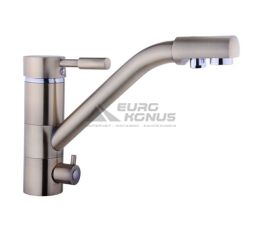 GLOBUS LUX Смеситель для питьевой воды двухрычажный GLLR-0555-BBRONZ