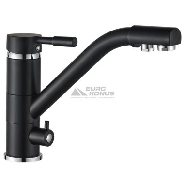 GLOBUS LUX Смеситель для питьевой воды двухрычажный GLLR-0555-10-BB