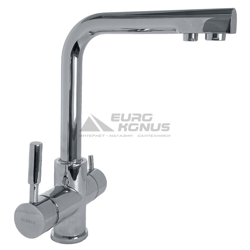GLOBUS LUX Смеситель для питьевой воды двухрычажный GLLR-0888