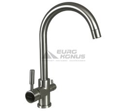GLOBUS LUX Смеситель для питьевой воды двухрычажный GLLR-0333-8-StSTEEL