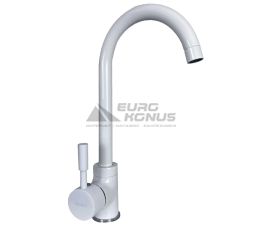 GLOBUS LUX Смеситель для кухни однорычажный LAZER GLLR-0103 S-WHITE
