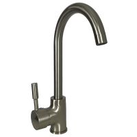 GLOBUS LUX Смеситель для кухни однорычажный LAZER GLLR-0103S- STSTEEL