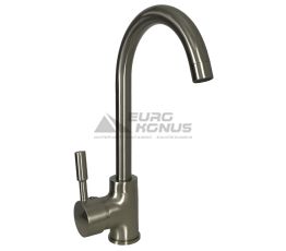 GLOBUS LUX Смеситель для кухни однорычажный LAZER GLLR-0103S- STSTEEL