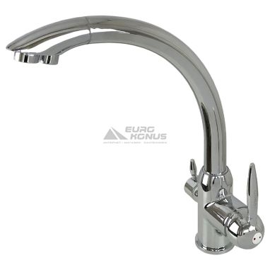 GLOBUS LUX Смеситель для питьевой воды двухрычажный GLLR-0777