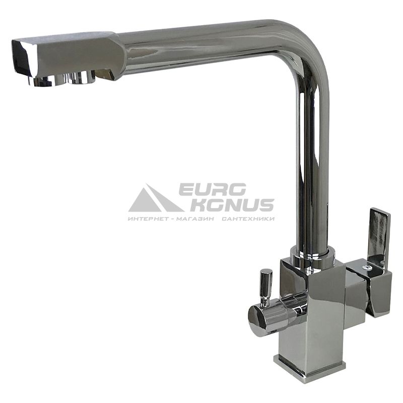 GLOBUS LUX Смеситель для питьевой воды двухрычажный GLLR-0100