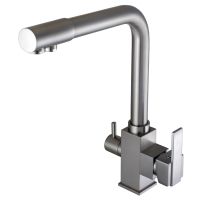 GLOBUS LUX Смеситель для питьевой воды двухрычажный GLLR-0100-8-STSTEEL