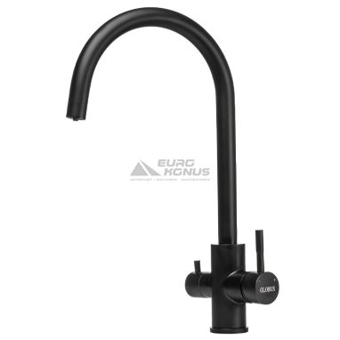 GLOBUS LUX Смеситель для питьевой воды двухрычажный ALPEN SUS-0333-BB