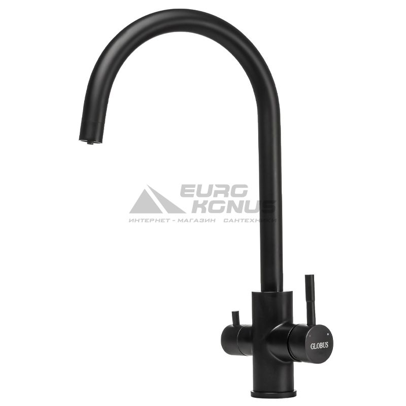 GLOBUS LUX Смеситель для питьевой воды двухрычажный ALPEN SUS-0333-BB